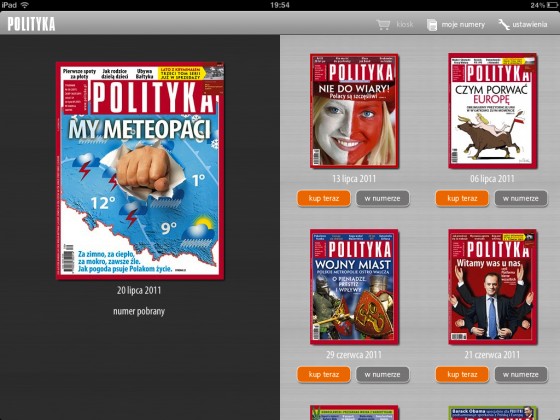 Polityka - iPad