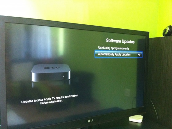 Apple TV - automatyczne aktualizacje