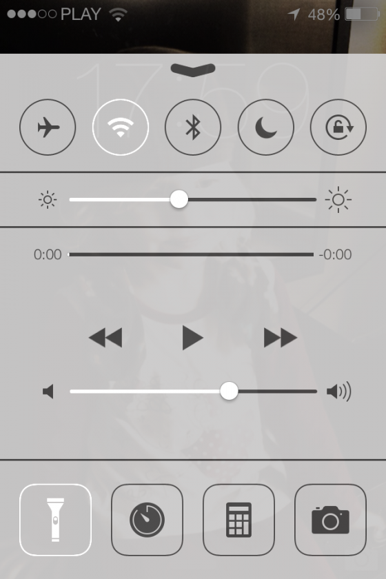 iOS 7 - latarka