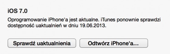iTunes - odtwórz iPhone