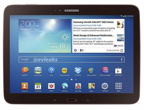 Samsung Galaxy Tab 3 10.1 w brązowej obudowie