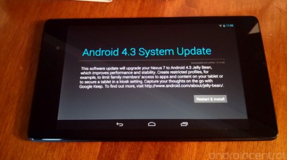 Nowy Nexus 7 - aktualizacje