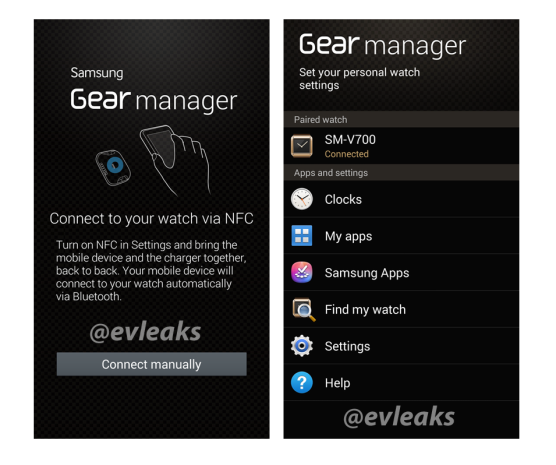 Galaxy Gear Manager App