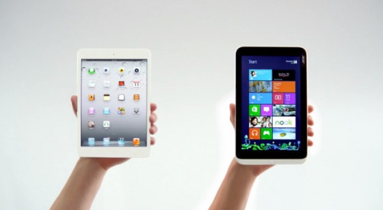 iPad mini vs Iconia W3