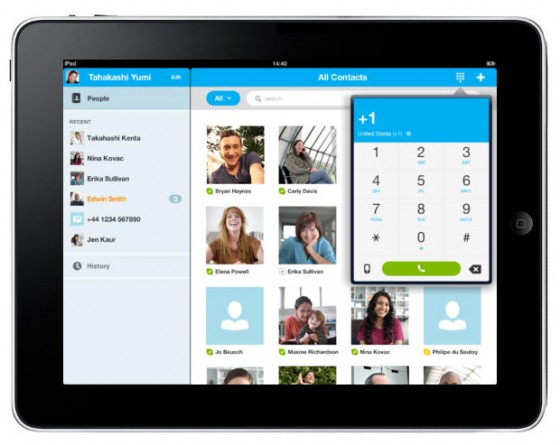 Skype na iPada
