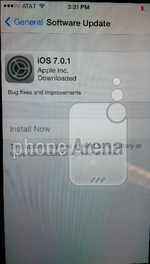 Apple iOS 7.0.1