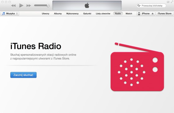 iTunes Radio - start