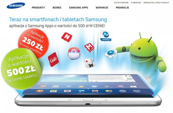 Samsung - Aplikacja w cenie