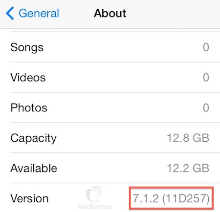iOS 7.1.2 aktualizacja