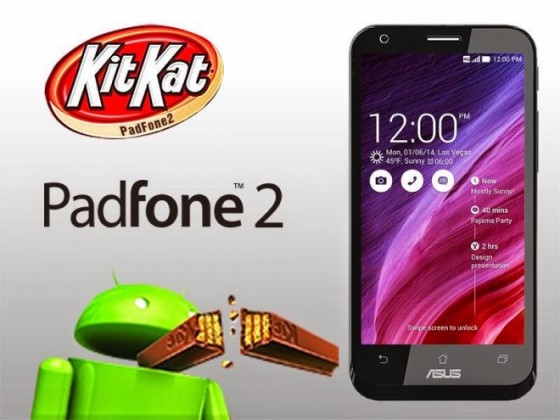 ASUS PadFone 2 z KitKat