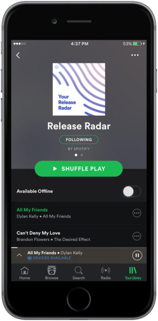 Spotify Radar Premier