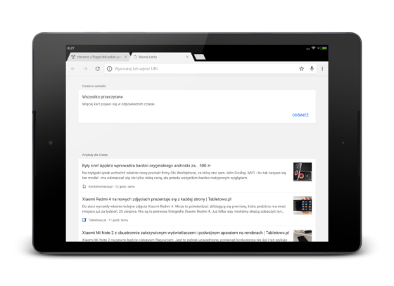 Chrome Dev Google Now