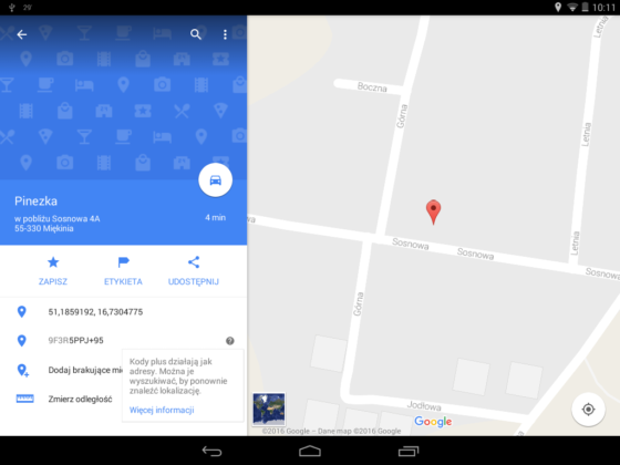 Mapy Google 9.35 beta