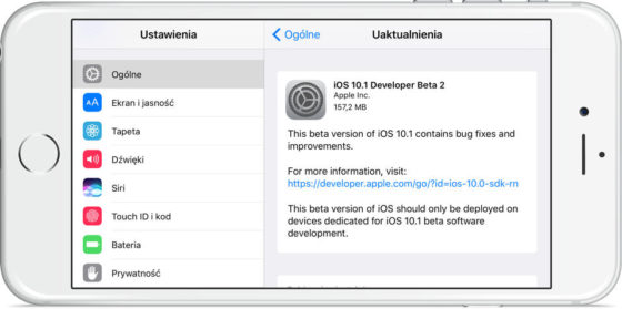 iOS 10.1 beta 2
