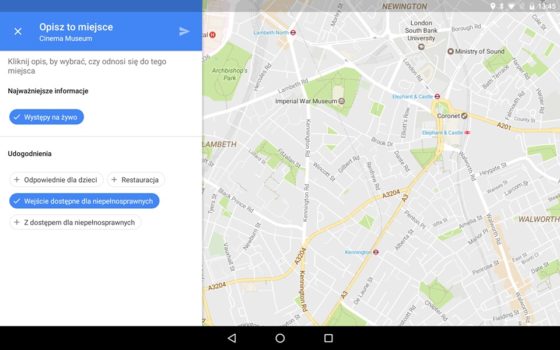 Mapy google miejsca dla niepełnosprawnych