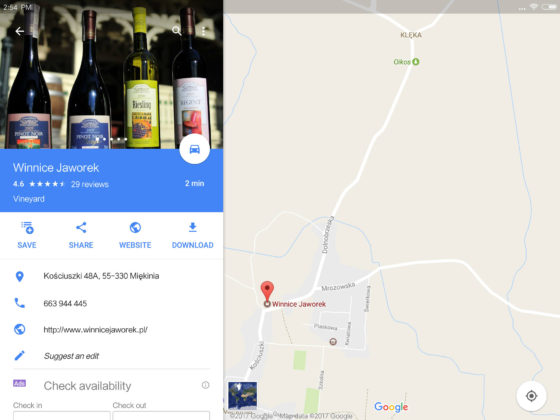Mapy Google 9.47 beta