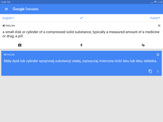 Tłumacz Google 5.8 Google Translate 5.8