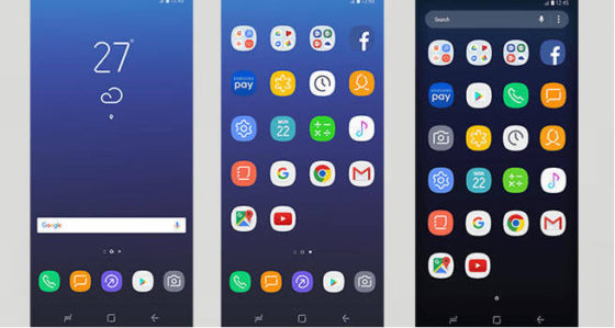 Samsung Galaxy S8 launcher aplikacji i ikony