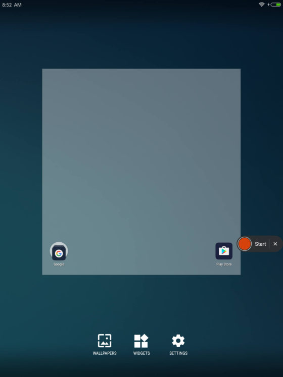 Xiaomi MIUI 8.2 beta 7.3.2 Screen Recorder nagrywanie ekranu