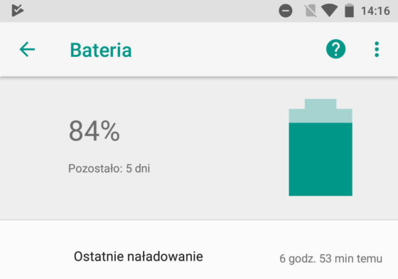 Android O ustawienia baterii