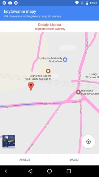 Mapy Google edytowanie map