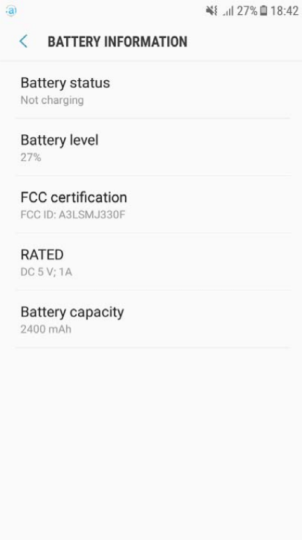 Samsung Galaxy J3 (2017) FCC