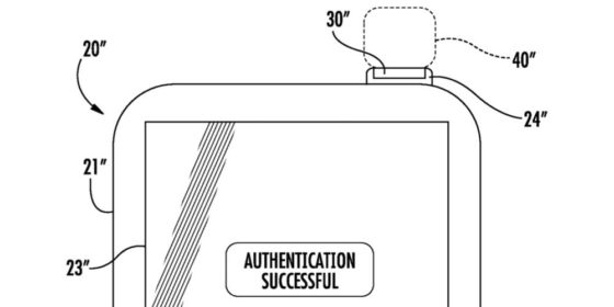 Apple iPhone 8 Touch ID patent