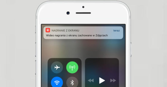 Apple ioS 11 beta 1 nagrywanie ekranu iPhone