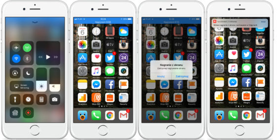 Apple iOS 11 beta 1 nagrywanie ekranu iPhone