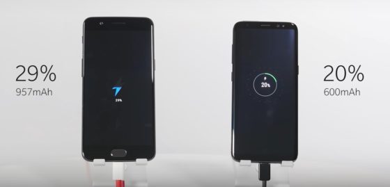 OnePlus 5 vs Samsung Galaxy S8 bateria