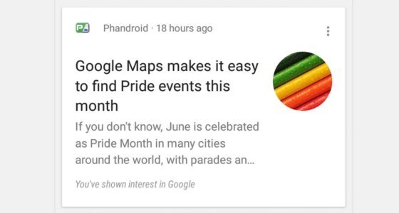 Google Now okrągłe ikony