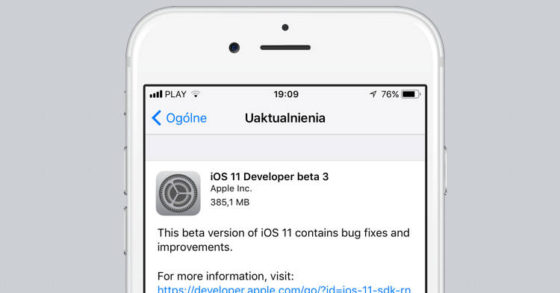 Apple iOS 11 beta 3
