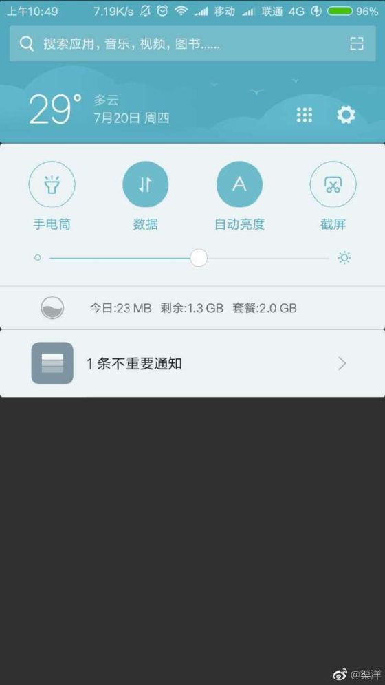 Xiaomi MIUI 9 powiadomienia