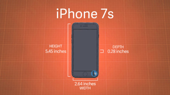 iPhone 7s wymiary
