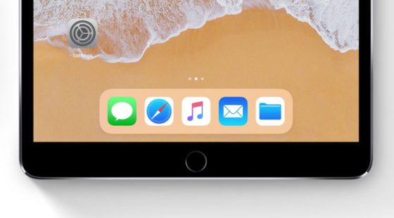 iPhone 8 iOS 11 dock iPad