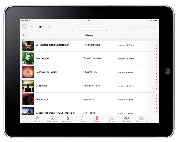 iTunes Match na iOS 7
