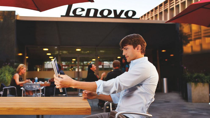 Ashton Kutcher w Lenovo
