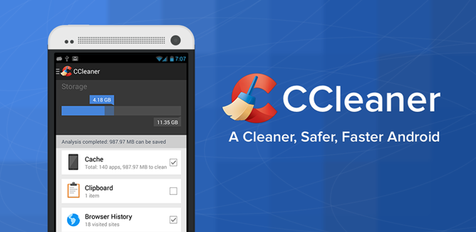 CCleaner na Androida