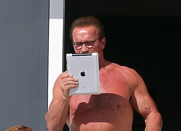 Arnold Schwarzenegger selfie