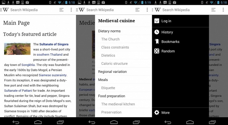 Wikipedia Beta na Androida