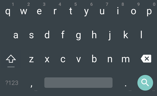 Android L keyboard