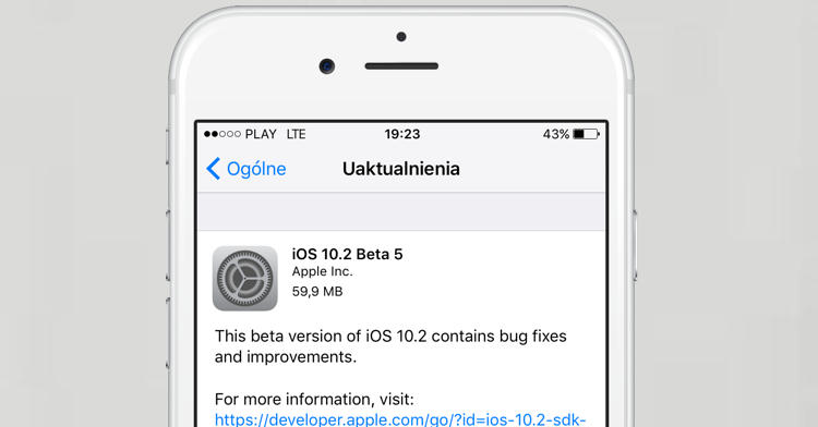 iOS 10.2 beta 5