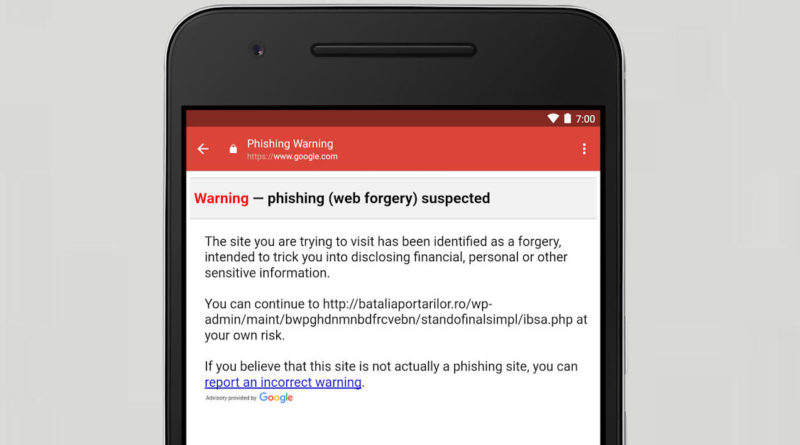 Gmail Phishing Android Google
