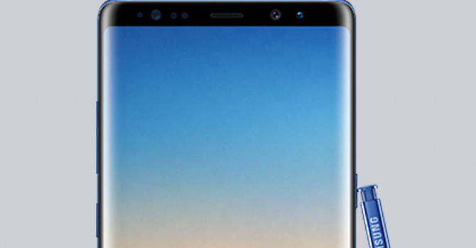 Samsung Galaxy Note 8 w kolorze Deep Sea Blue