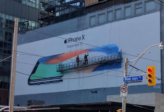 iPhone X billboard