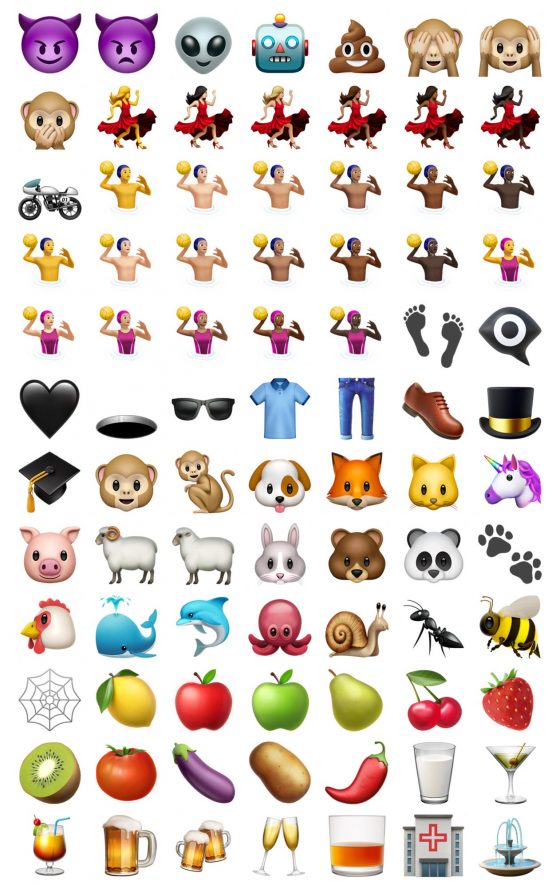 iOS 11.1 zmienione emoji