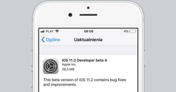 iOS 11.2 beta 4