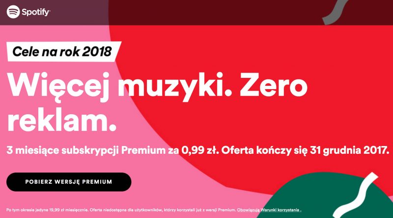 Spotify Premium Promocja