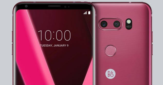 LG V30 Raspberry Rose CES 2018