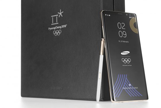 Samsung Galaxy Note 8 specjalna edycja na Zimowe Igrzyska Olimpijskie 2018